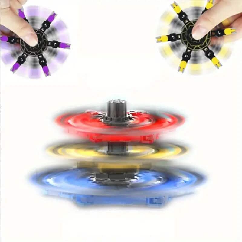 Transformable Fidget Spinners 3-Pack | Sensory Stress Relief Spin Toys