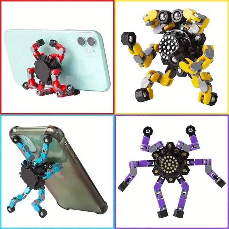 Transformable Fidget Spinners 3-Pack | Sensory Stress Relief Spin Toys