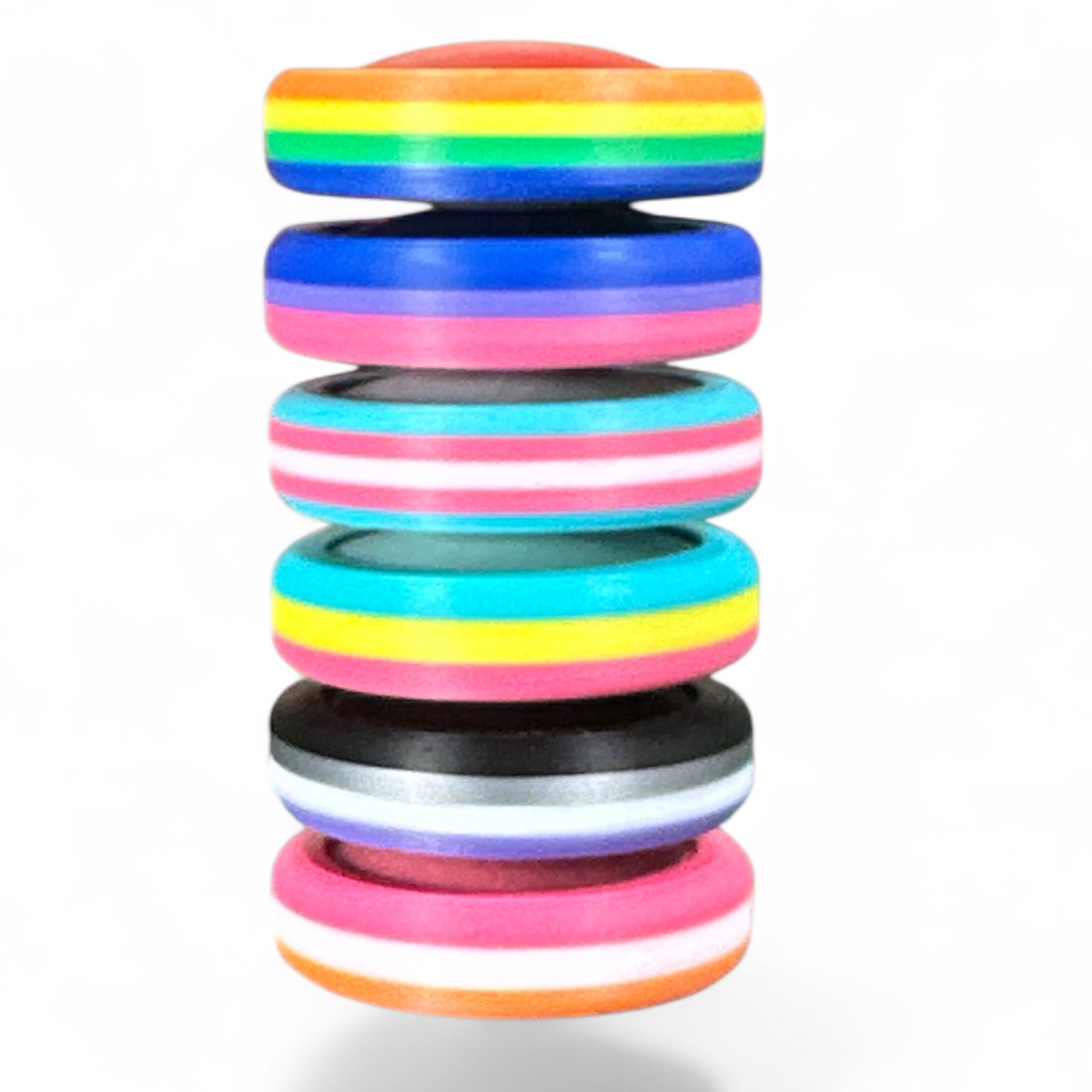 Pride Moons Fidget Toy | Colorful Sensory Stress Relief Squishy