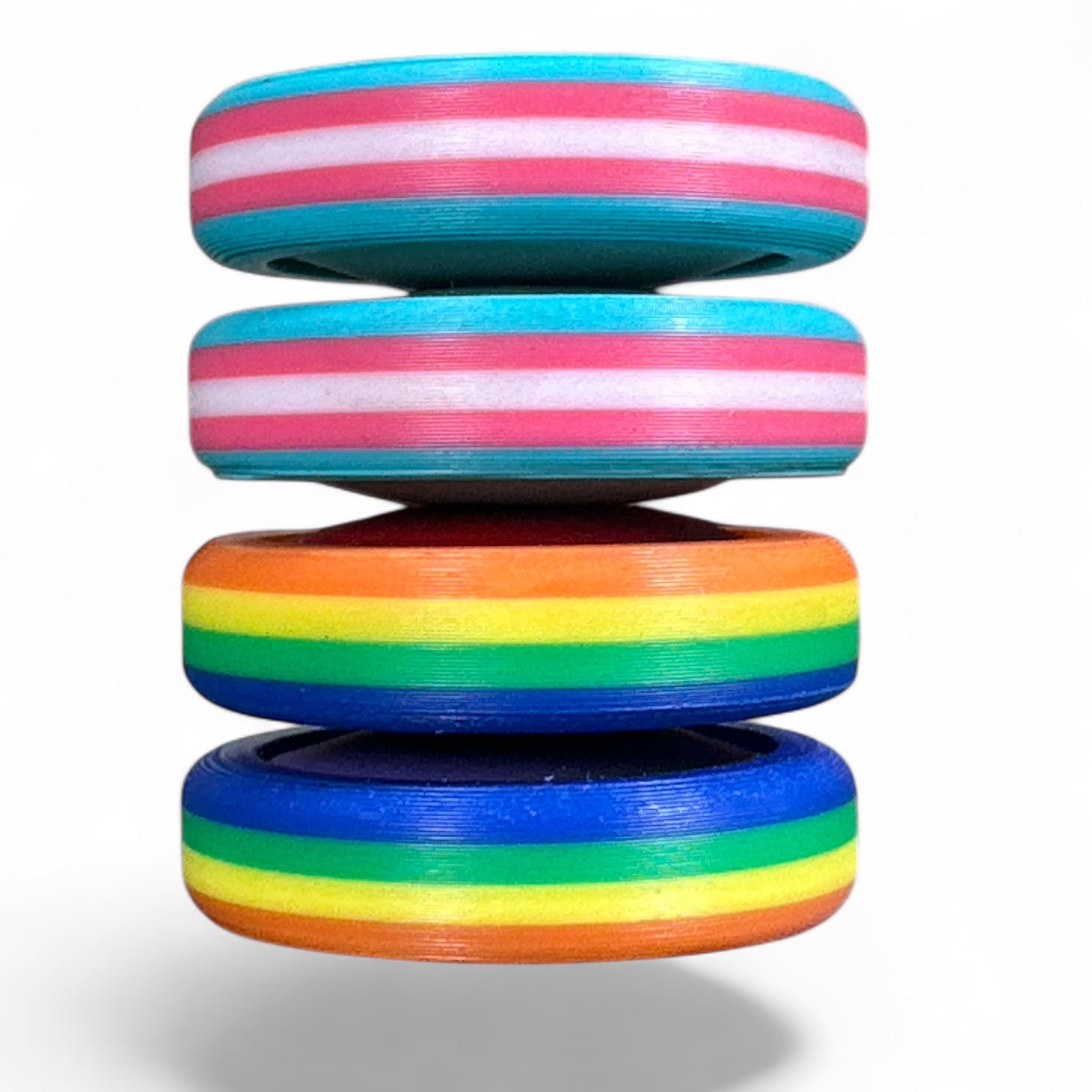 Pride Moons Fidget Toy | Colorful Sensory Stress Relief Squishy
