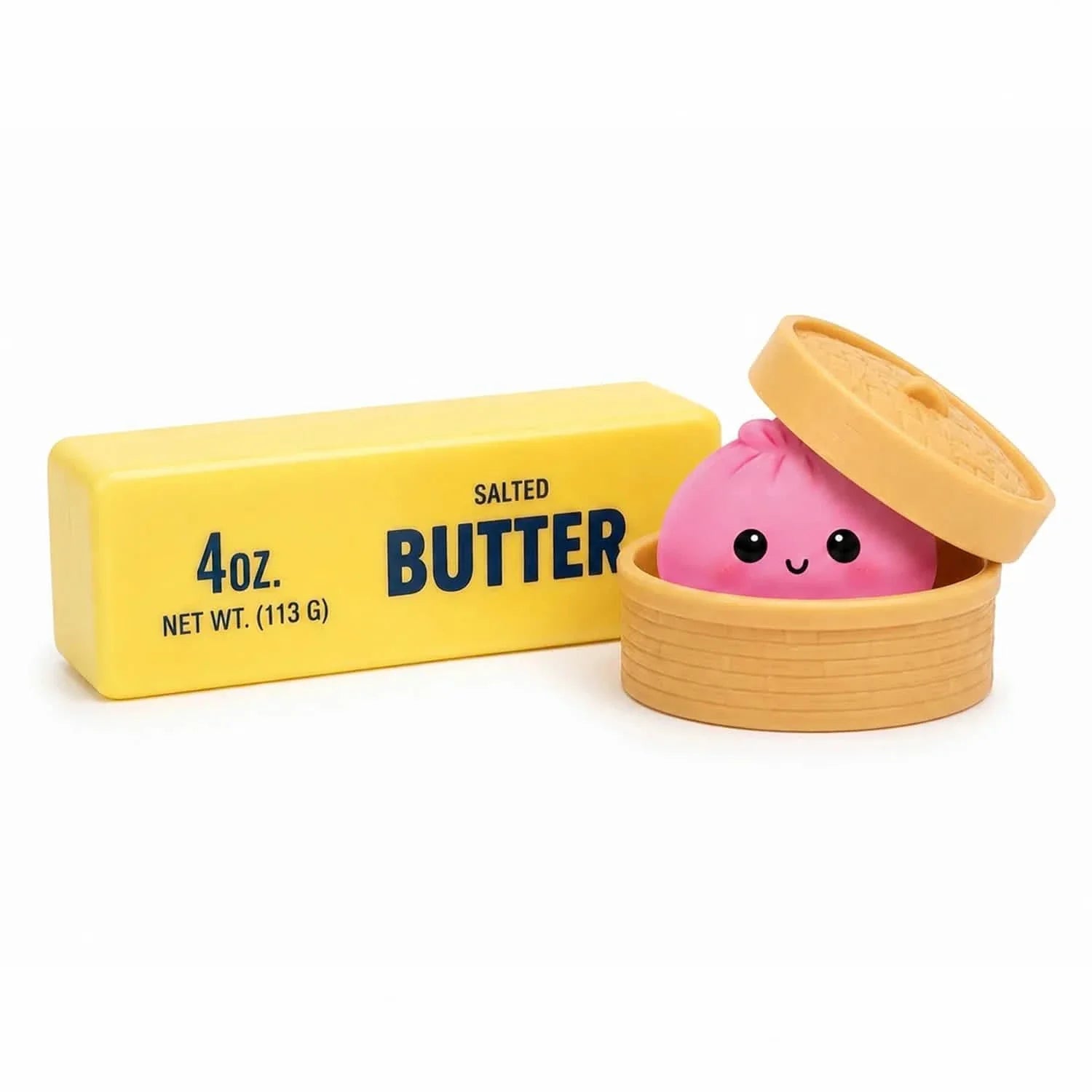 Squishy Dumpling & Butter 2-Pack | Slow Rising Stress Relief Fidget Toys