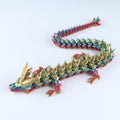 3D Printed Crystal Dragon Fidget Toy | Articulated Flexible Desk Toy & Gift