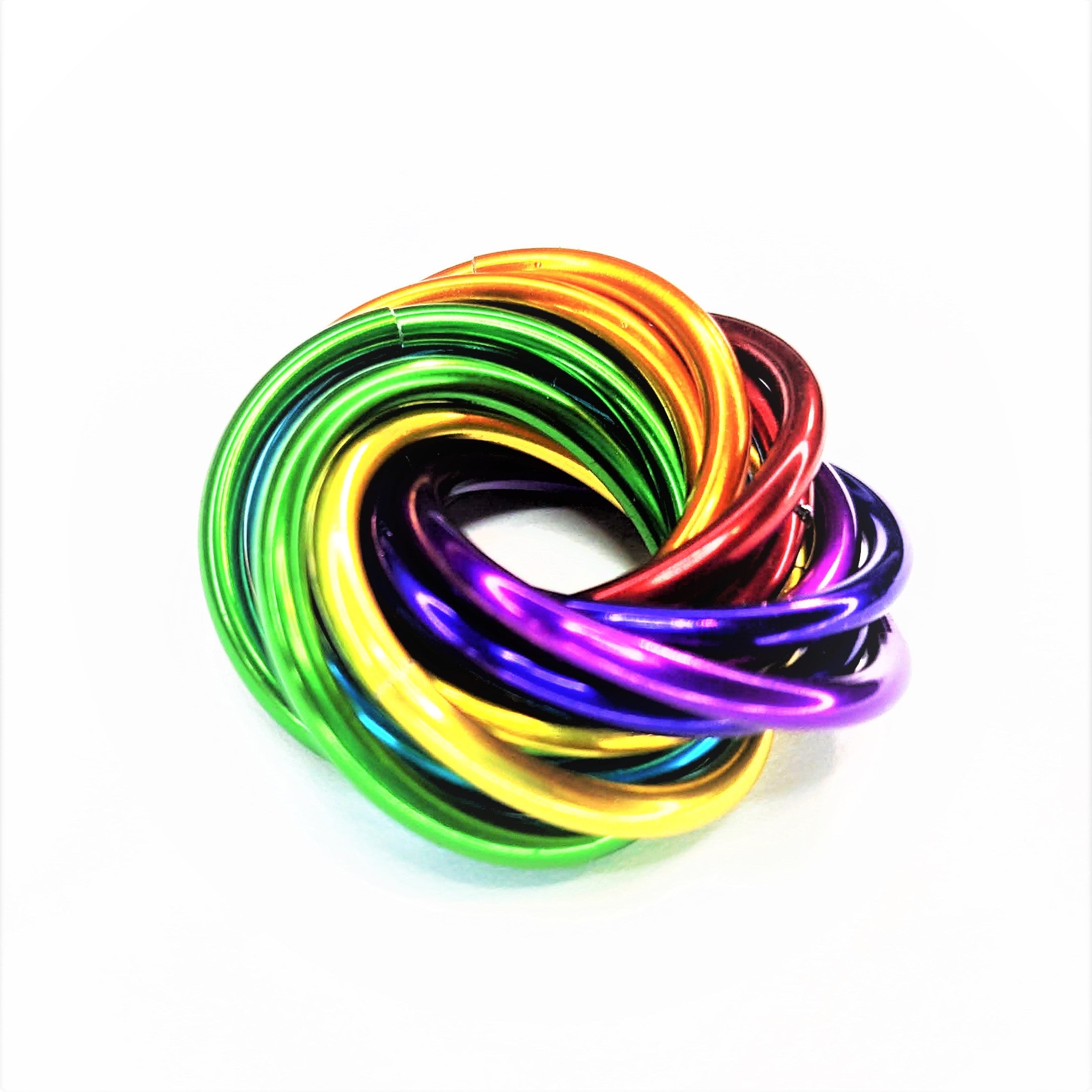 Mobii Multicolor Fidget Ball | Quiet Mobius ADHD Sensory Stim Toy for Home, Travel & Office