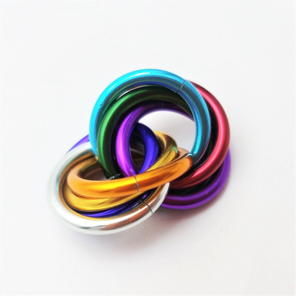 Mobii Multicolor Fidget Ball | Quiet Mobius ADHD Sensory Stim Toy for Home, Travel & Office