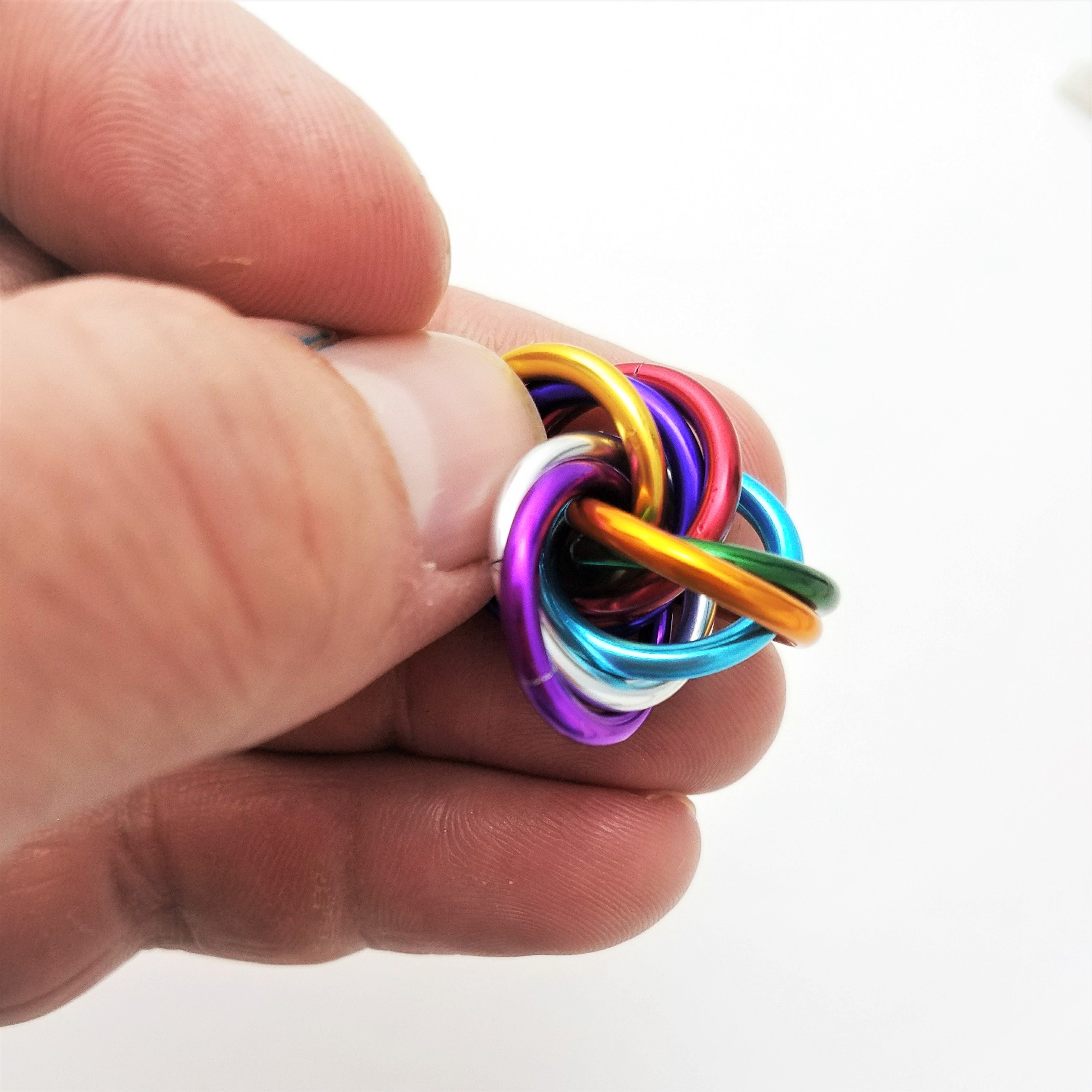Mobii Multicolor Fidget Ball | Quiet Mobius ADHD Sensory Stim Toy for Home, Travel & Office
