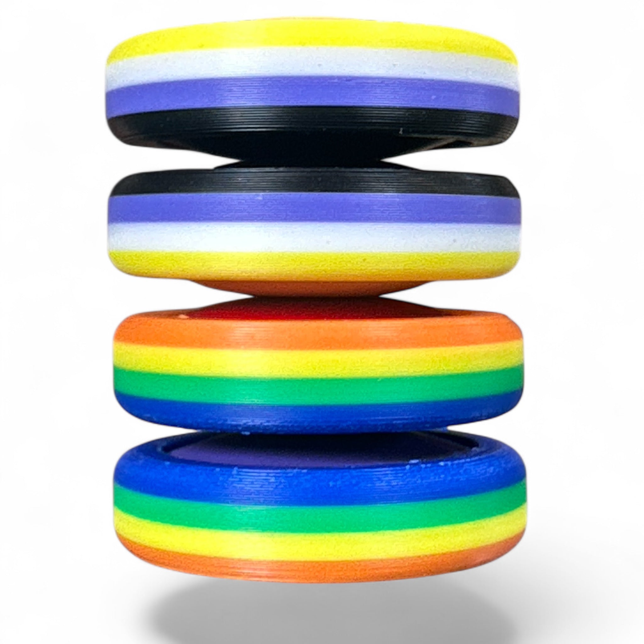 Pride Moons Fidget Toy | Colorful Sensory Stress Relief Squishy