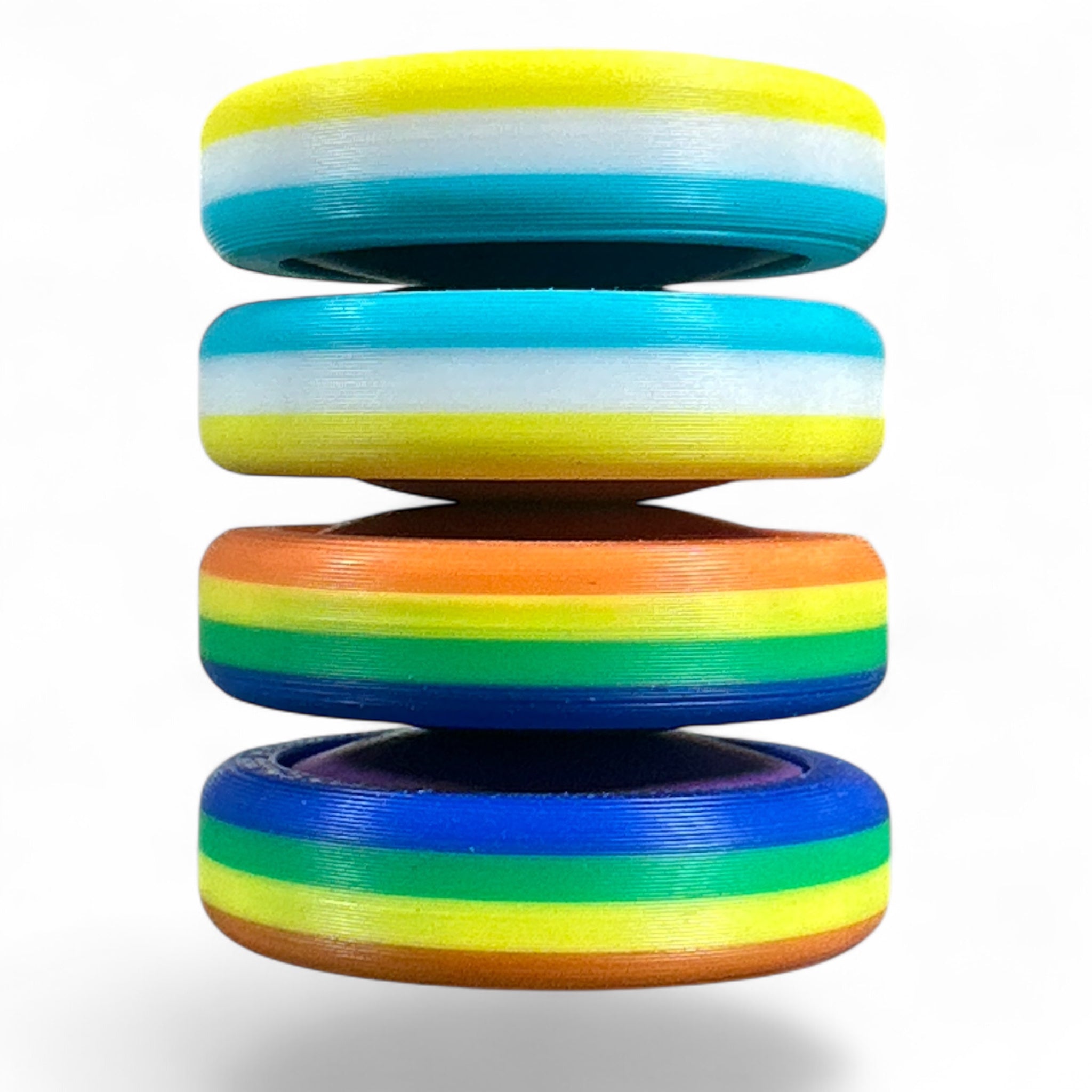 Pride Moons Fidget Toy | Colorful Sensory Stress Relief Squishy