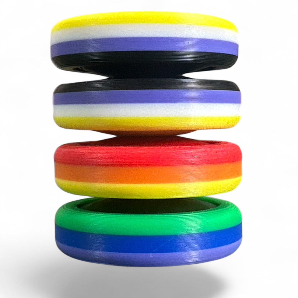 Pride Moons Fidget Toy | Colorful Sensory Stress Relief Squishy