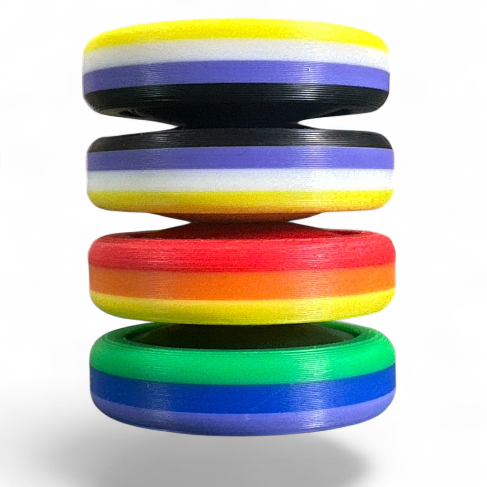 Pride Moons Fidget Toy | Colorful Sensory Stress Relief Squishy