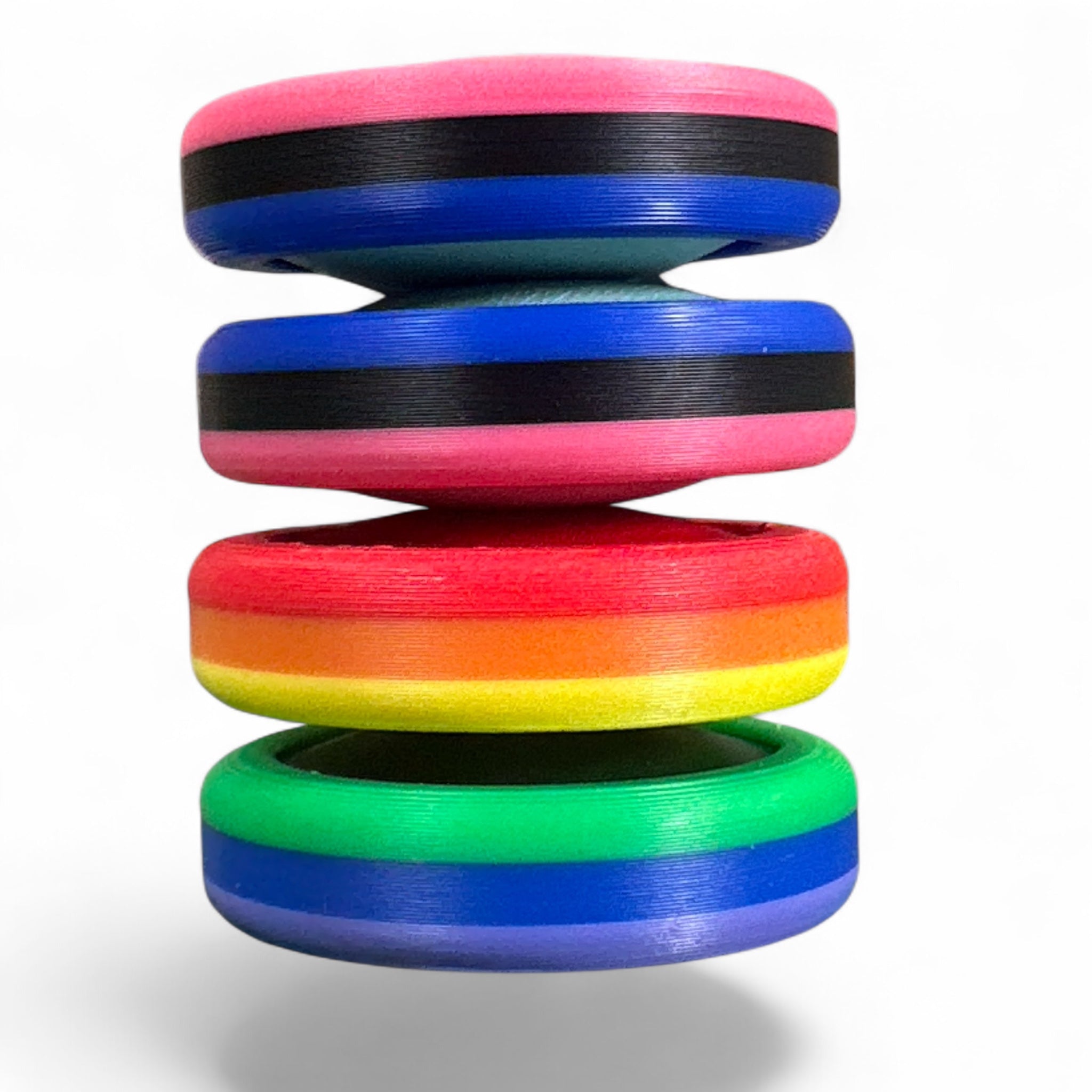 Pride Moons Fidget Toy | Colorful Sensory Stress Relief Squishy