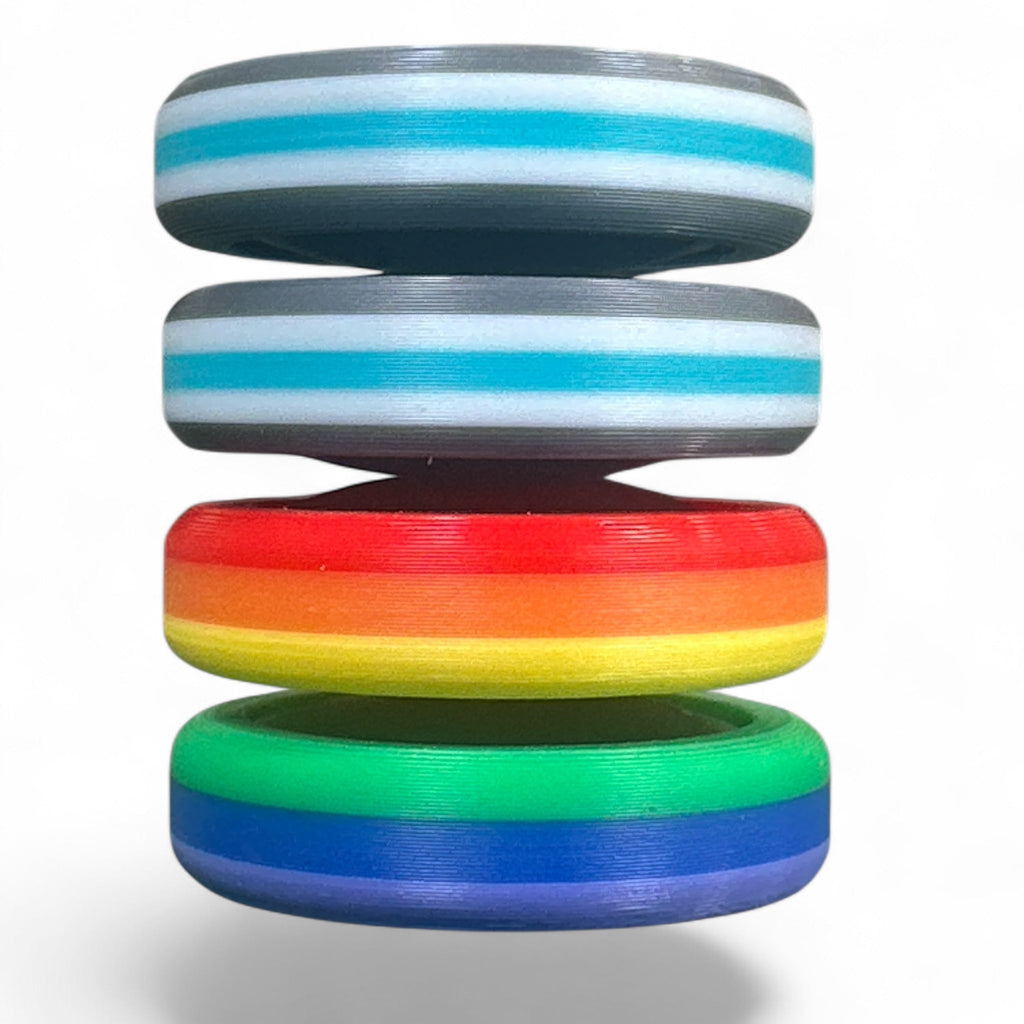 Pride Moons Fidget Toy | Colorful Sensory Stress Relief Squishy
