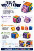 Tween Space Modular Fidget Cube | Swappable Sensory Toy 4 Inch