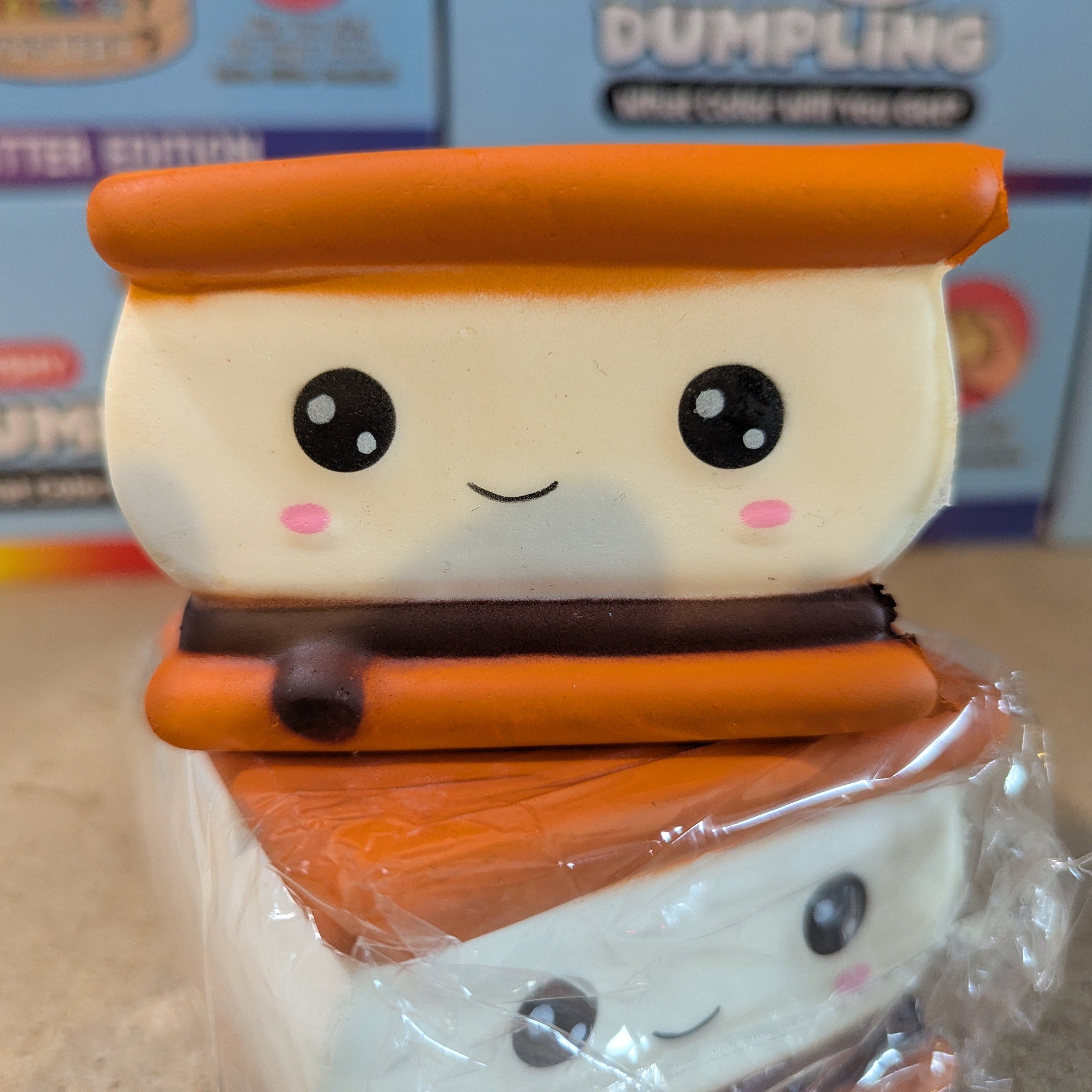 Smilin' S'more Squishy | Slow Rising Foam Squeeze Stress Relief Toy