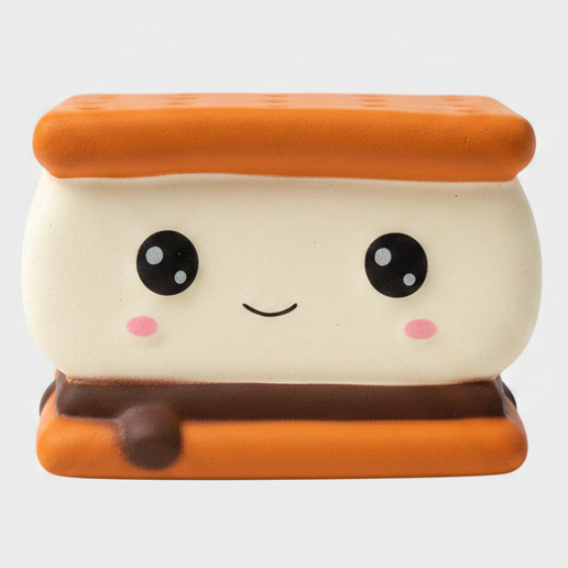 Smilin' S'more Squishy | Slow Rising Foam Squeeze Stress Relief Toy