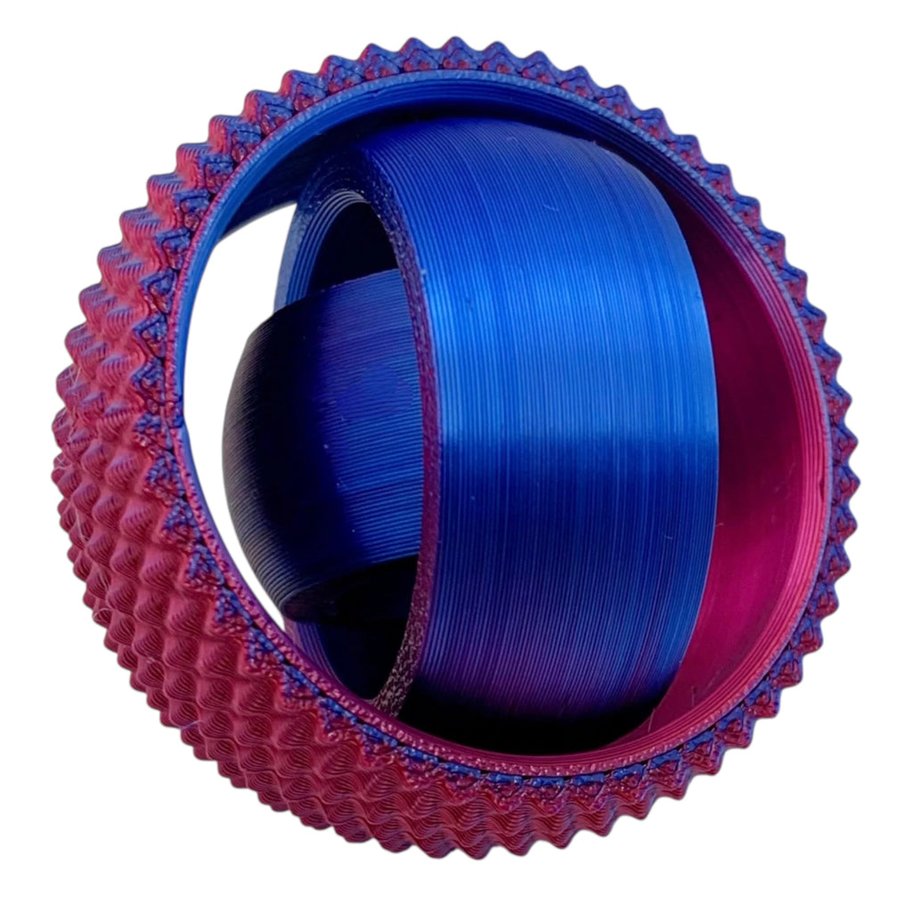 Multi-Colored Textured Gyro Fidget Toy | Sensory Stress Relief Spinner