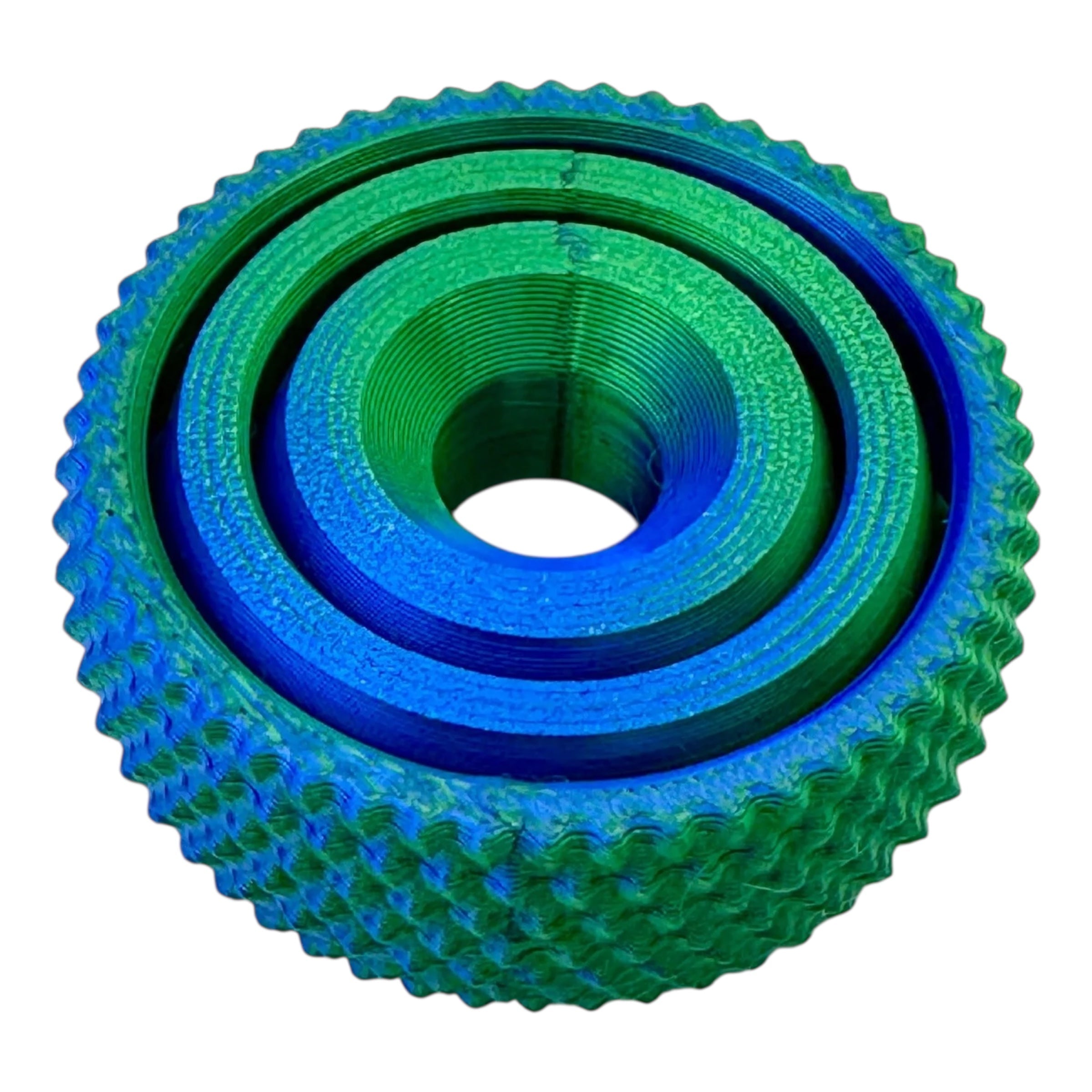Multi-Colored Textured Gyro Fidget Toy | Sensory Stress Relief Spinner