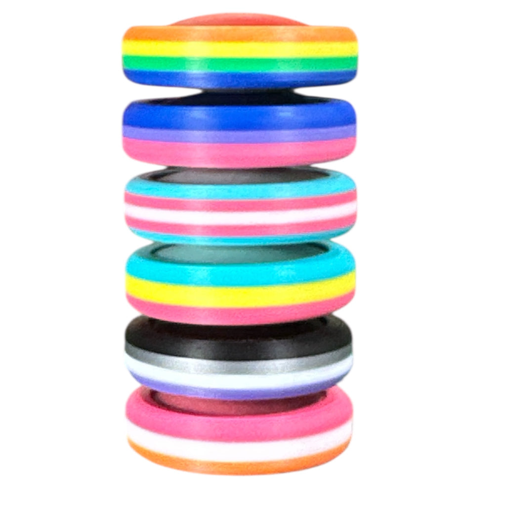 Pride Moons Fidget Toy | Colorful Sensory Stress Relief Squishy