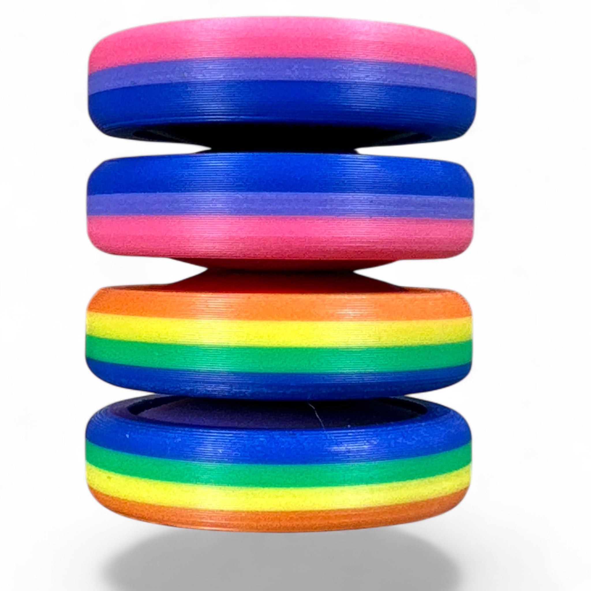Pride Moons Fidget Toy | Colorful Sensory Stress Relief Squishy