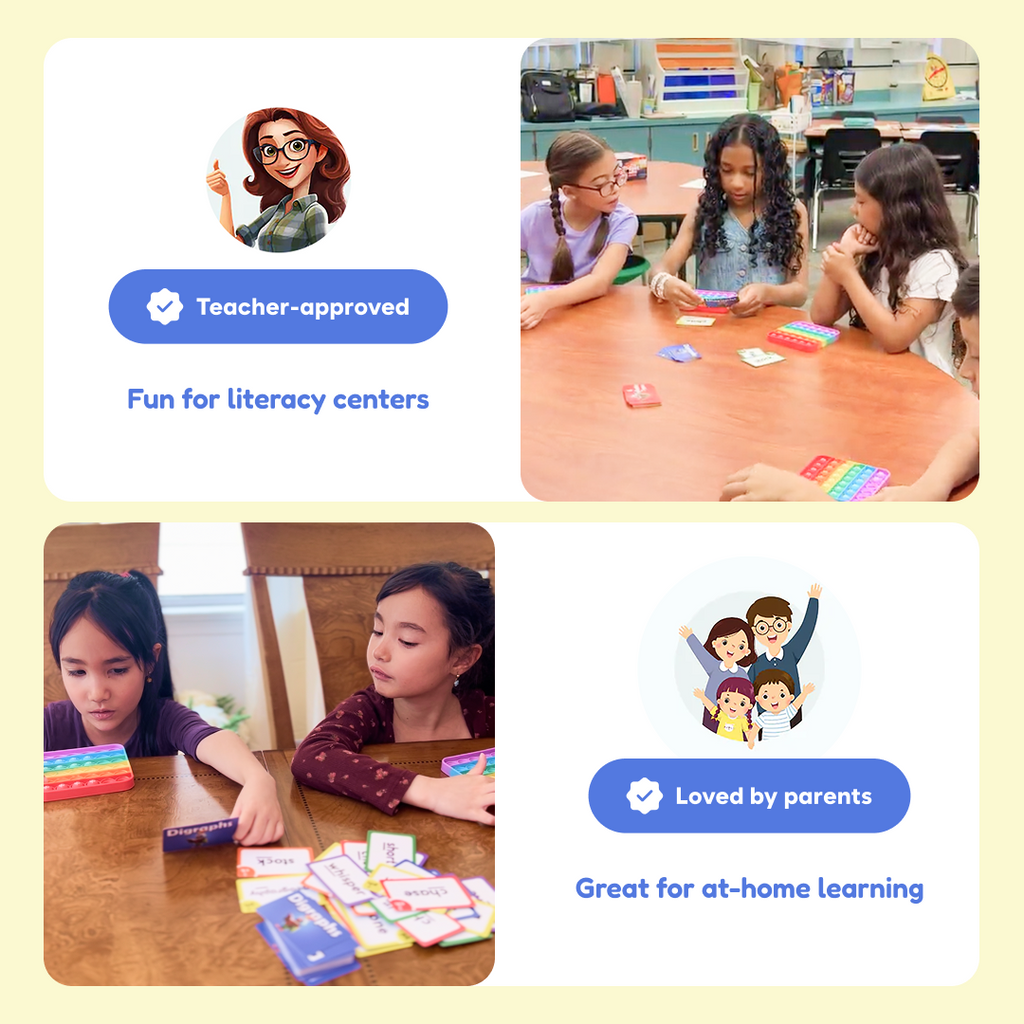 Reading Digraphs Fidget Game | Educational Phonics Sensory Toy for Kids