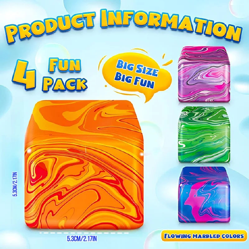 Snowflake Ice Cube Malt Sugar Squishy | Blind Box Stress Relief Squeeze Toy