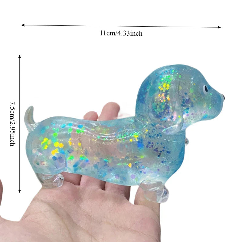 Sausage Dog Squishy Toy | Slow Rising Stress Relief Fidget for Kids