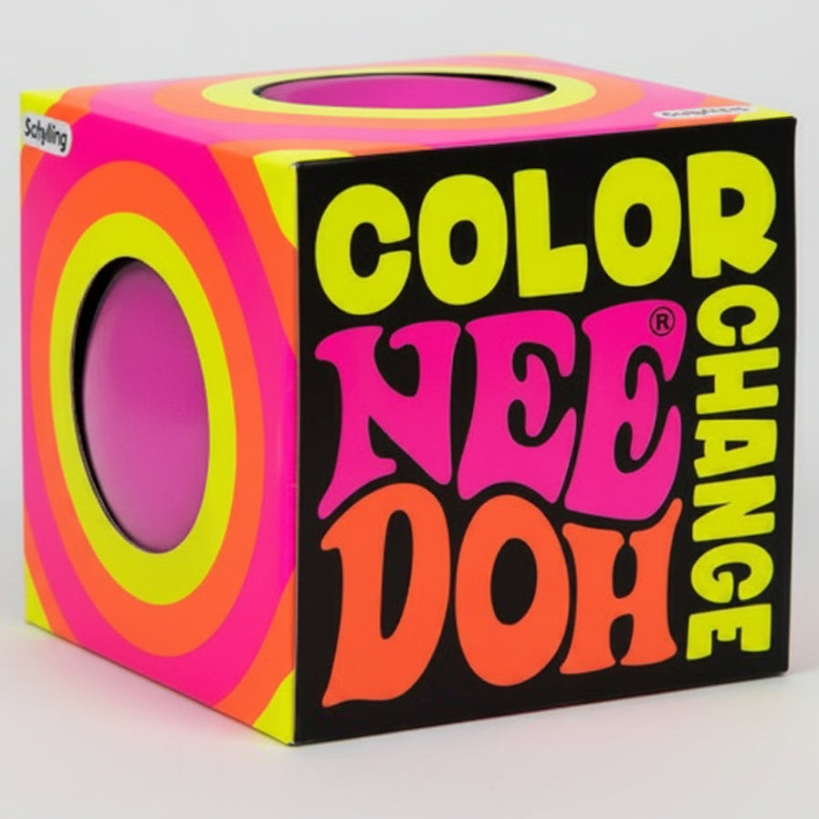 Schylling Nee-Doh Color Change Squishy | Pink to Purple Stress Relief Fidget Toy