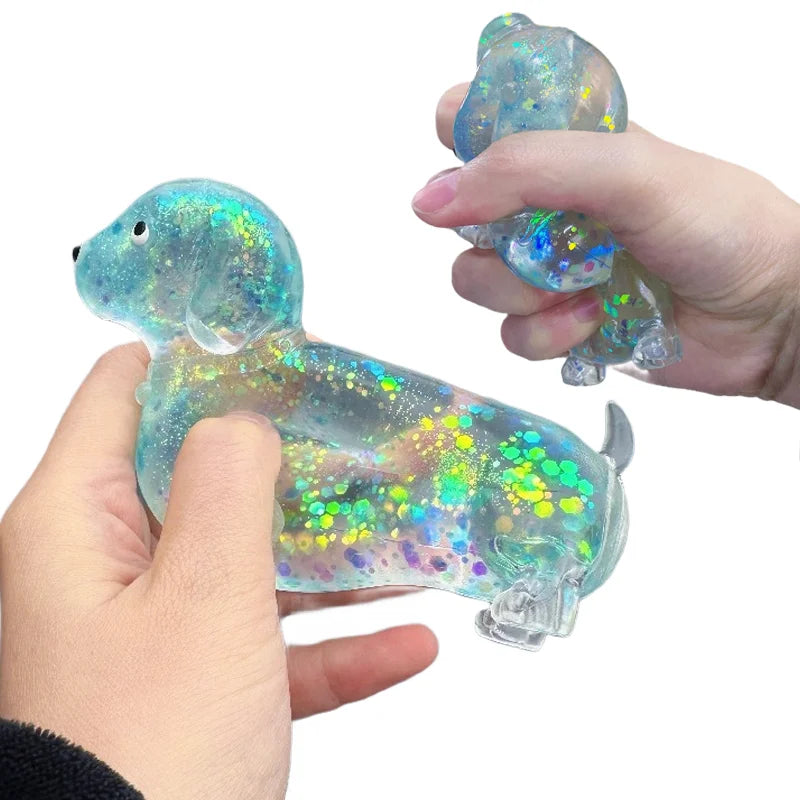 Sausage Dog Squishy Toy | Slow Rising Stress Relief Fidget for Kids