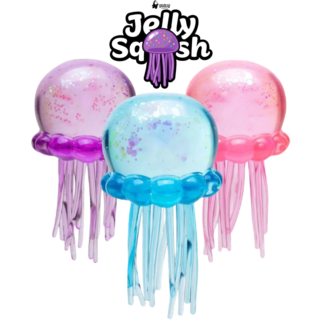 Goro Play Toys Jellyfish Jelly Squish | Slow Rise Sensory Stress Reliever for Adults