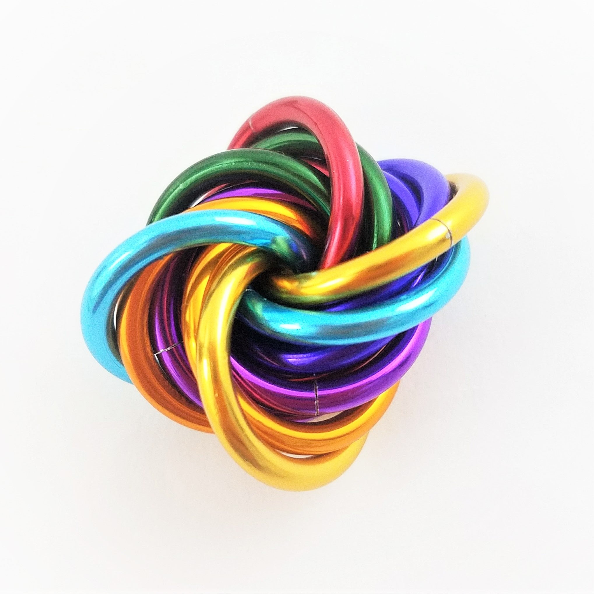 Mobii Multicolor Fidget Ball | Quiet Mobius ADHD Sensory Stim Toy for Home, Travel & Office