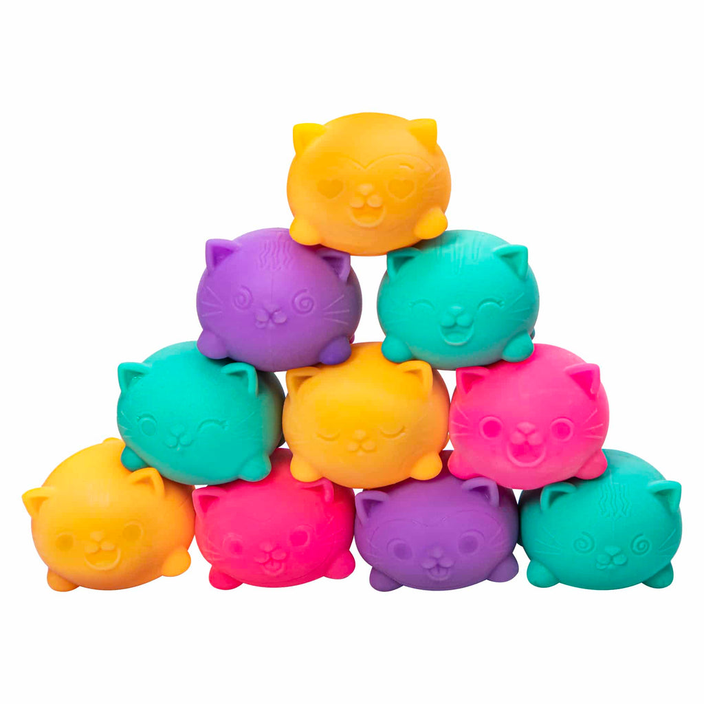 Teenie NeeDoh Cool Cats Set of Three | Squishy Stress Relief Fidget Toys