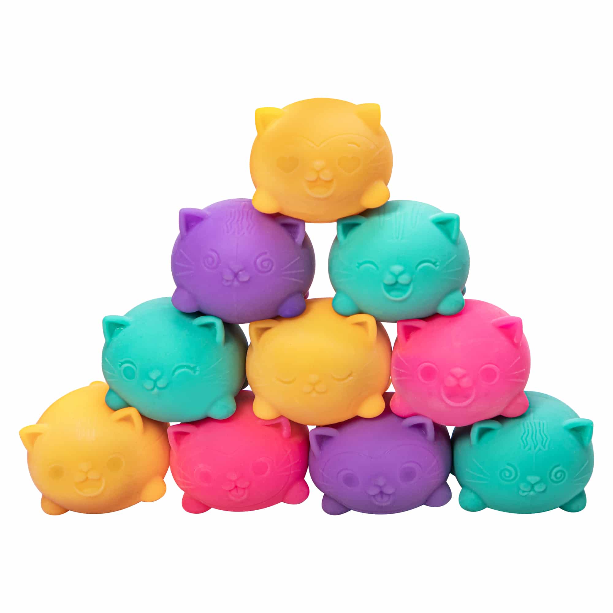 Teenie NeeDoh Cool Cats Set of Three | Squishy Stress Relief Fidget Toys